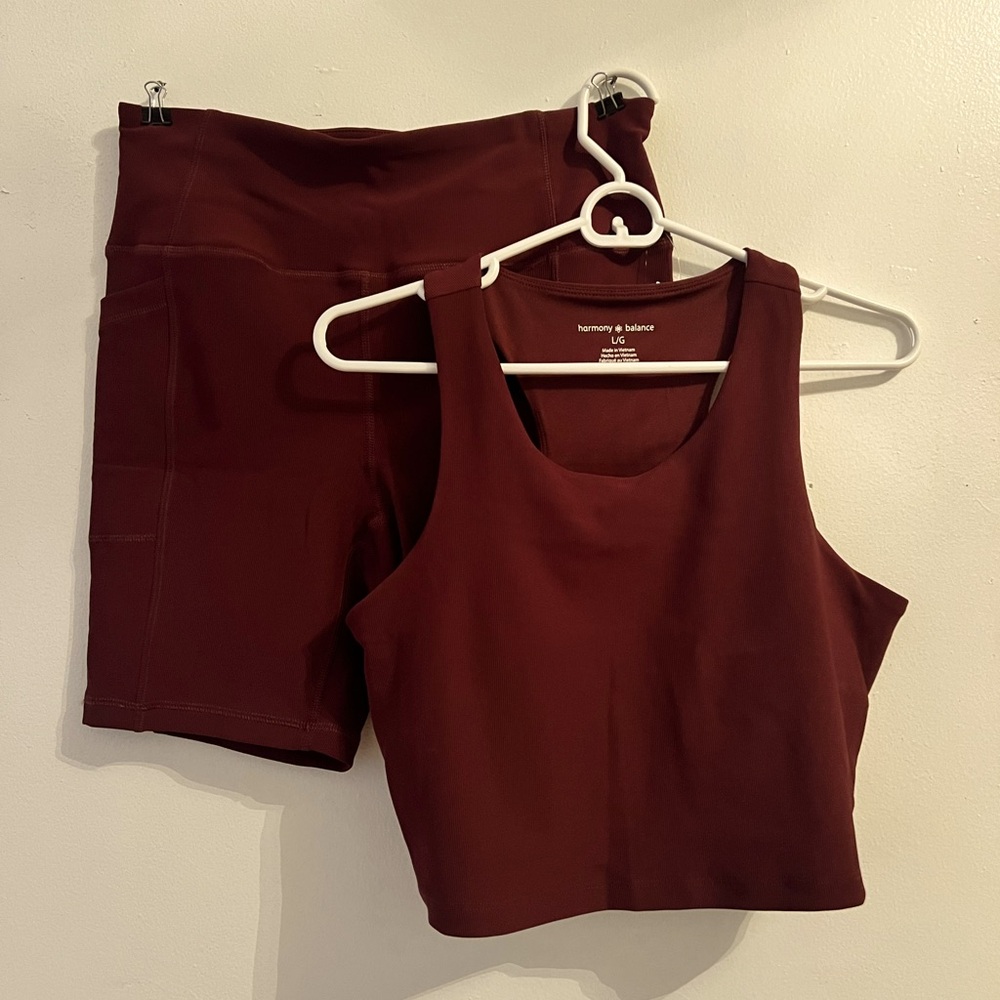 Maroon Workout Set